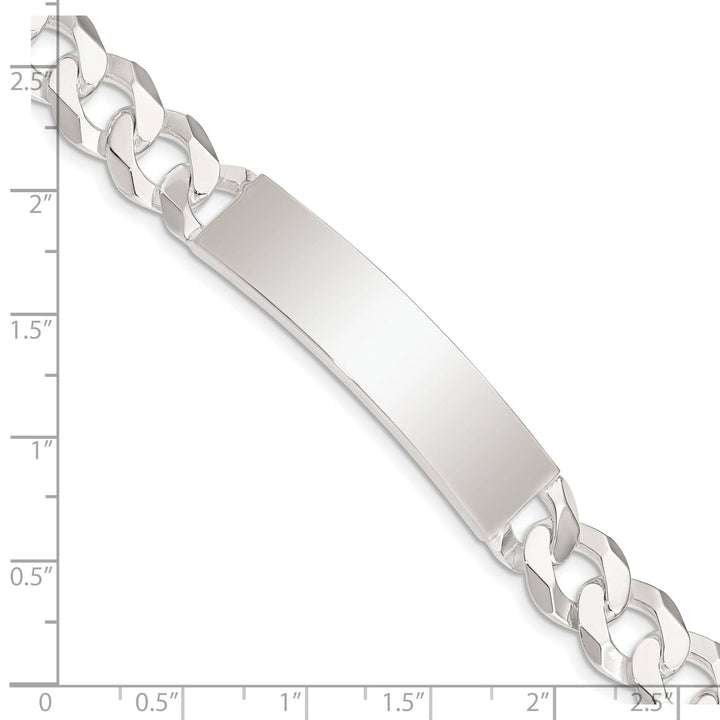 Lovely Rita's Bracelets Silver Polished Curb Link ID 7.50 inch Bracelet