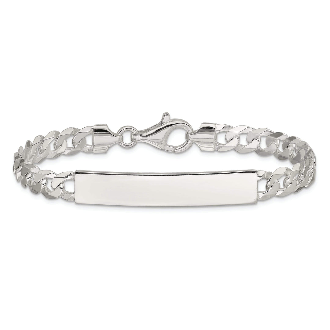 Lovely Rita's Bracelets Silver Polished Curb Link ID 8.50 inch Bracelet