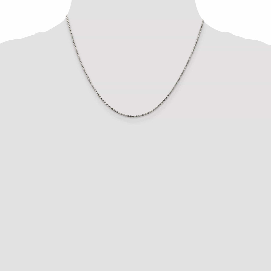 Lovely Rita's Bracelets Silver Polished D.C 1.50-mm Solid Rope Chain