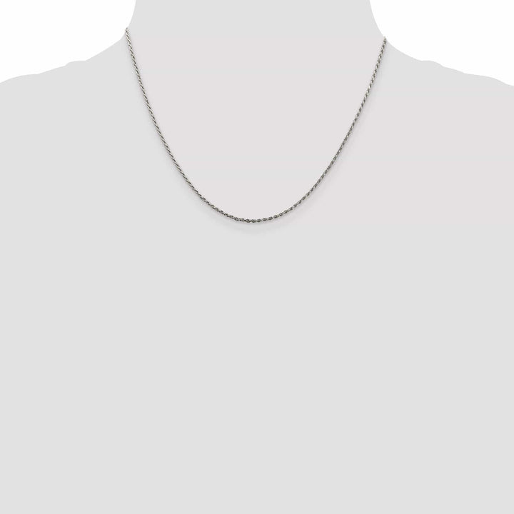 Lovely Rita's Bracelets Silver Polished D.C 1.50-mm Solid Rope Chain