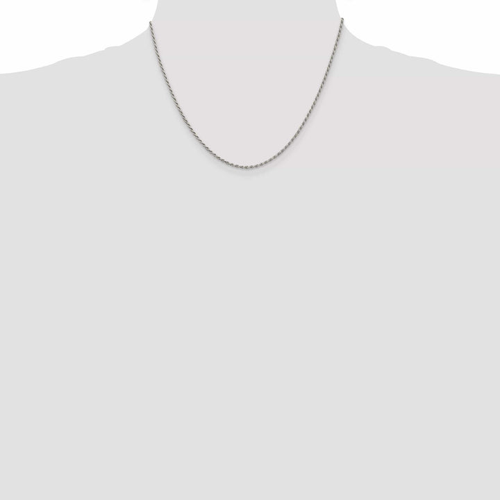 Lovely Rita's Bracelets Silver Polished D.C 1.70-mm Solid Rope Chain