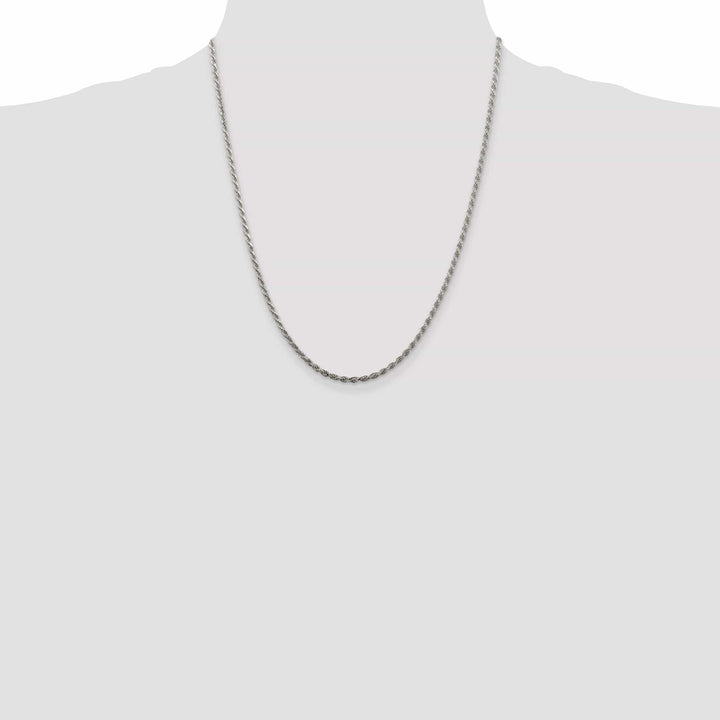 Lovely Rita's Bracelets Silver Polished D.C 2.25-mm Solid Rope Chain