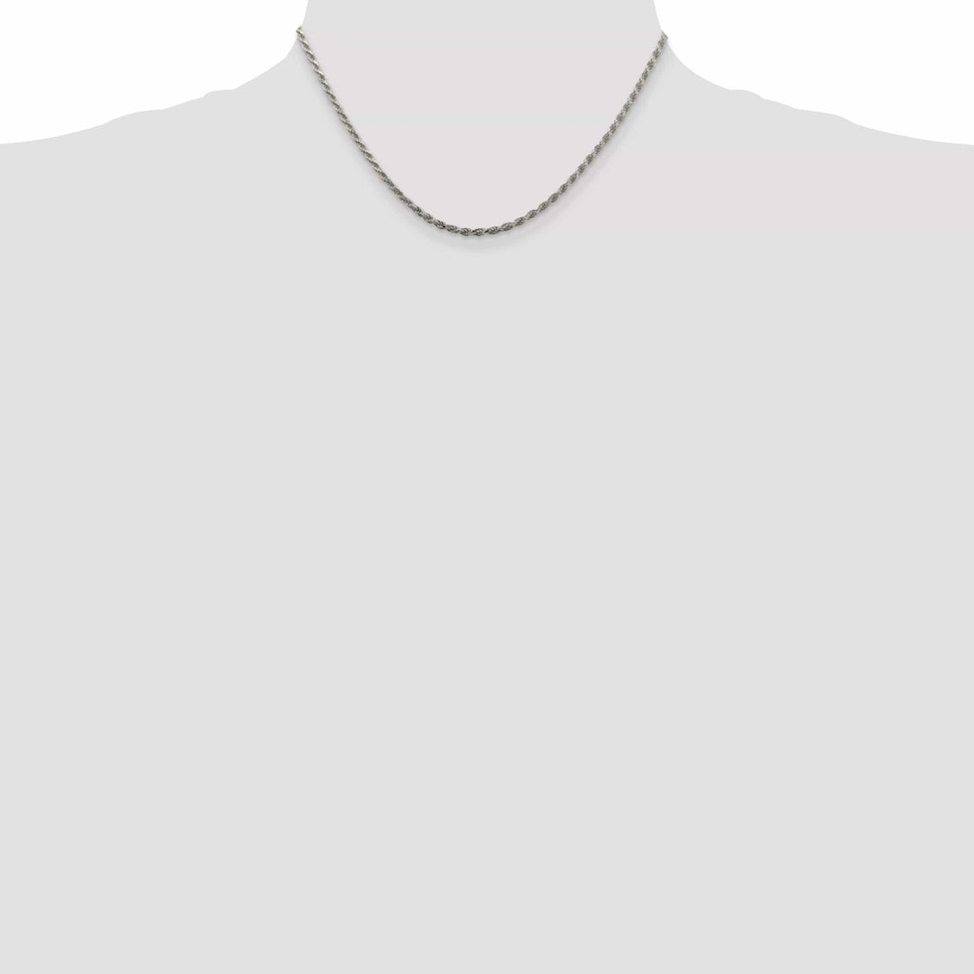 Lovely Rita's Bracelets Silver Polished D.C 2.25-mm Solid Rope Chain