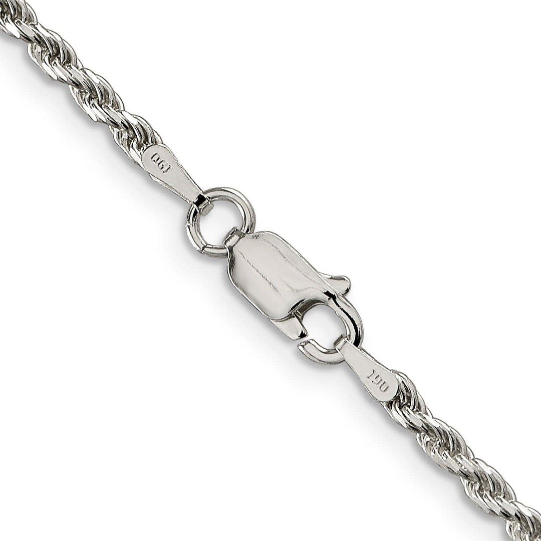 Lovely Rita's Bracelets Silver Polished D.C 2.25-mm Solid Rope Chain