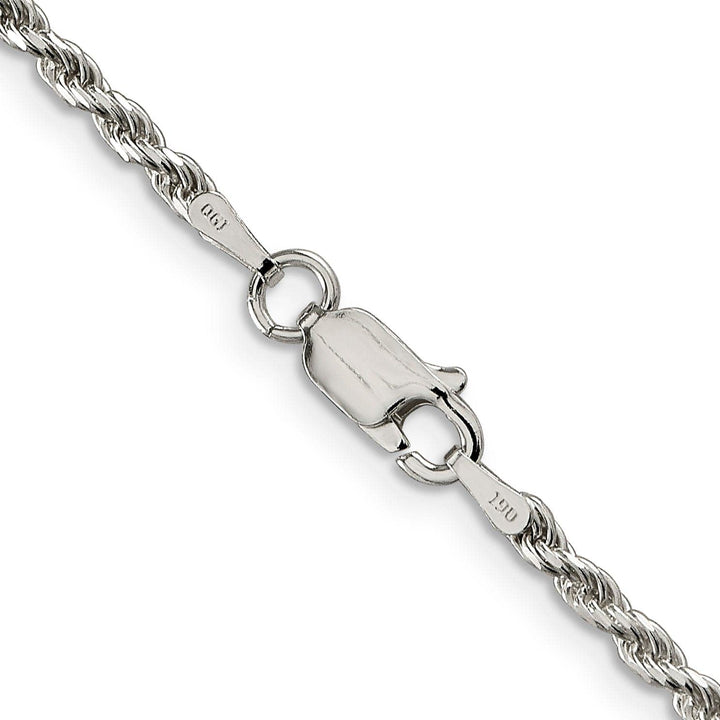 Lovely Rita's Bracelets Silver Polished D.C 2.25-mm Solid Rope Chain