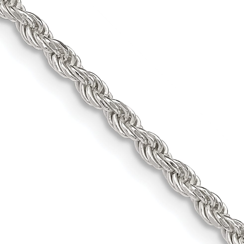 Lovely Rita's Bracelets Silver Polished D.C 2.25-mm Solid Rope Chain