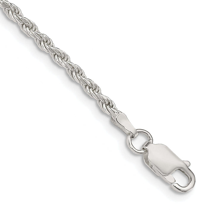 Lovely Rita's Bracelets Silver Polished D.C 2.25-mm Solid Rope Chain