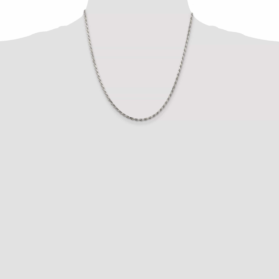 Lovely Rita's Bracelets Silver Polished D.C 2.50-mm Solid Rope Chain