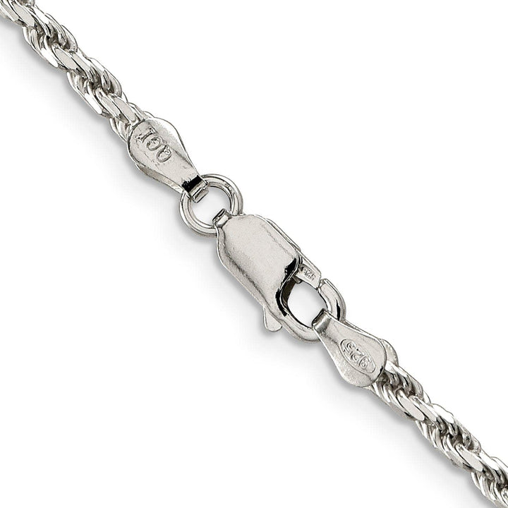 Lovely Rita's Bracelets Silver Polished D.C 2.50-mm Solid Rope Chain