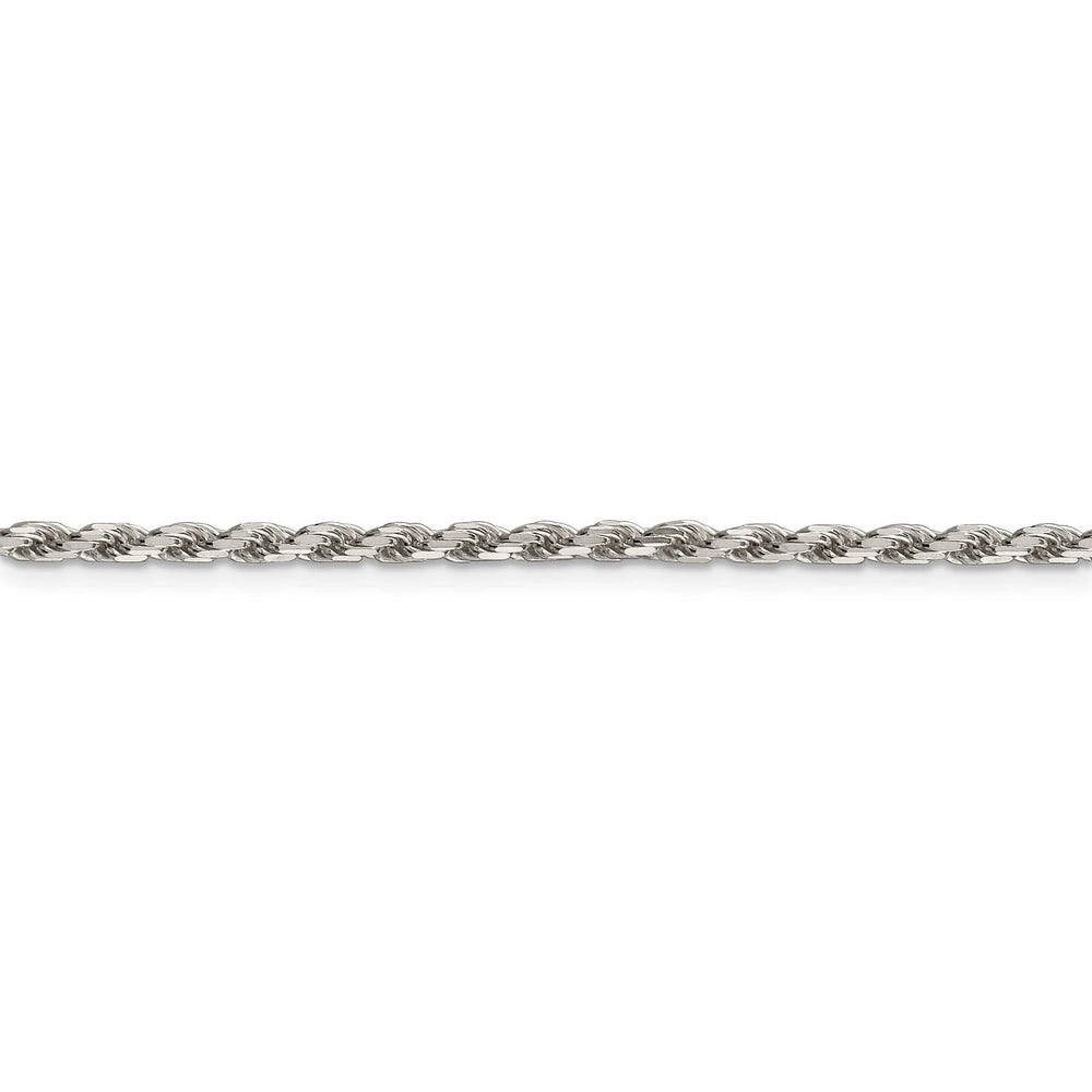Lovely Rita's Bracelets Silver Polished D.C 2.50-mm Solid Rope Chain