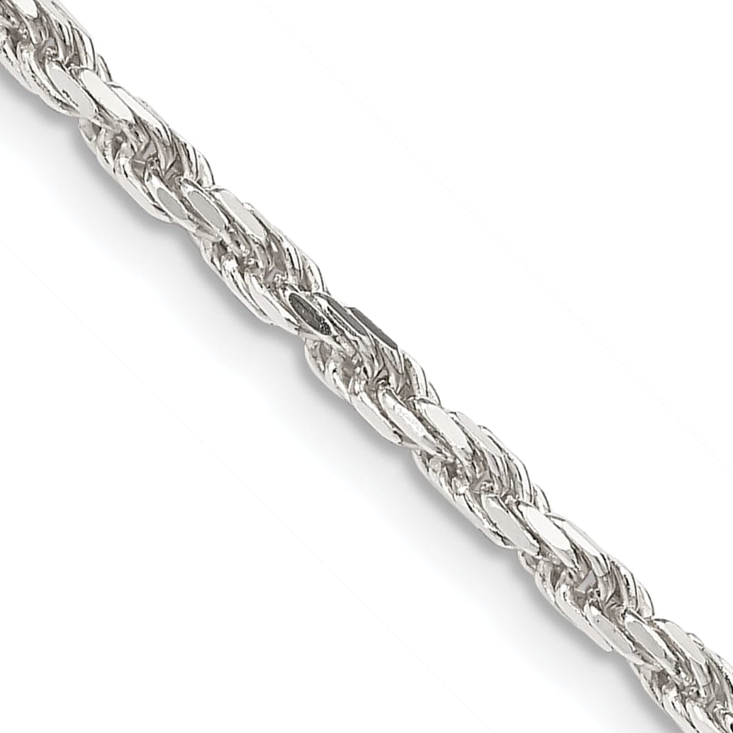 Lovely Rita's Bracelets Silver Polished D.C 2.50-mm Solid Rope Chain