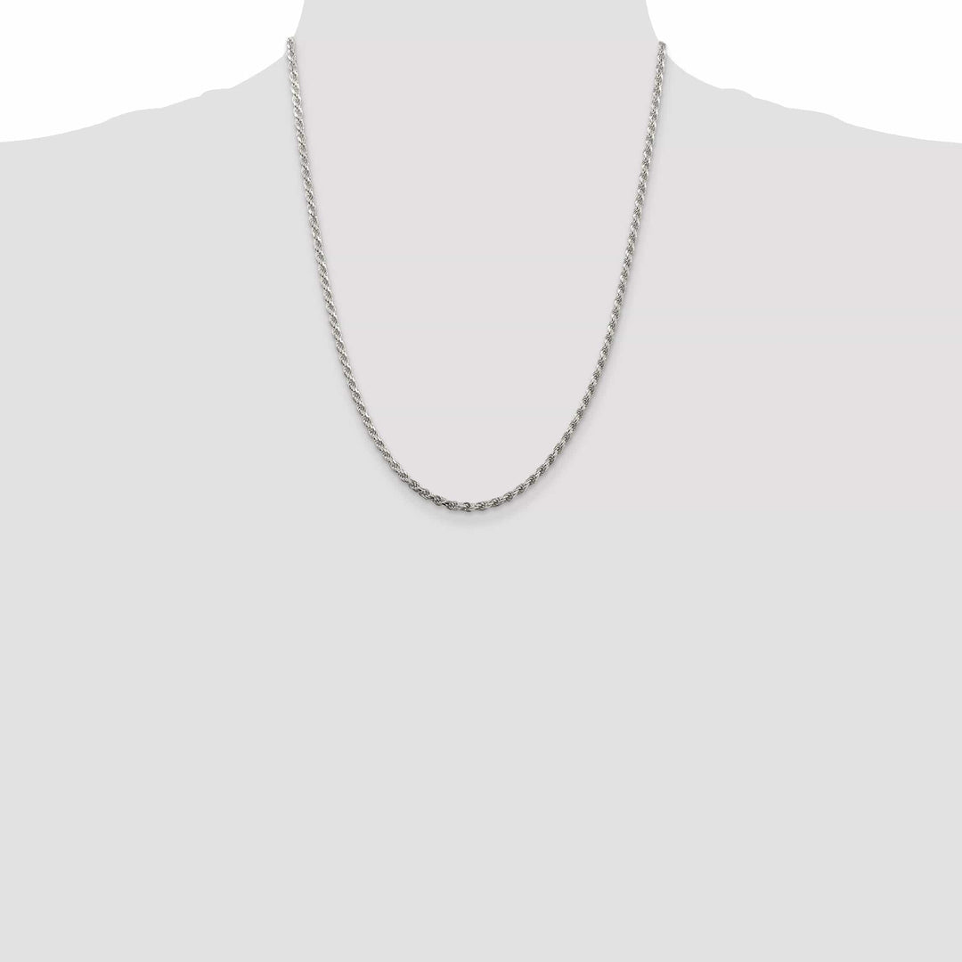 Lovely Rita's Bracelets Silver Polished D.C 2.75-mm Solid Rope Chain