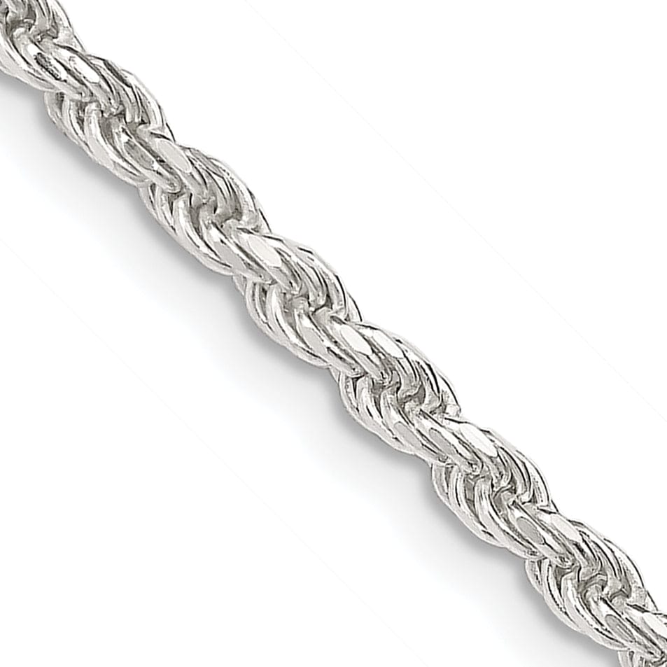Lovely Rita's Bracelets Silver Polished D.C 2.75-mm Solid Rope Chain