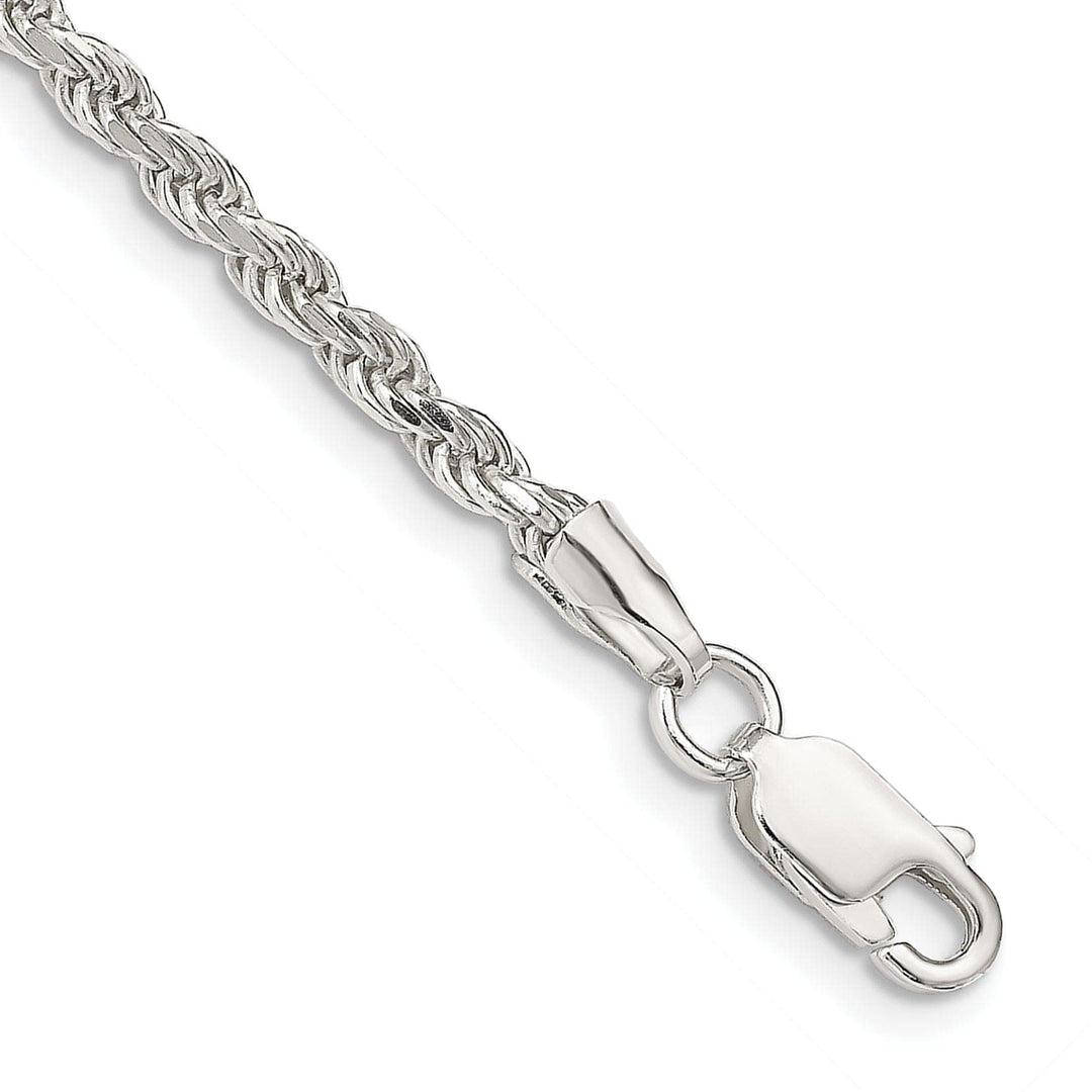 Lovely Rita's Bracelets Silver Polished D.C 2.75-mm Solid Rope Chain