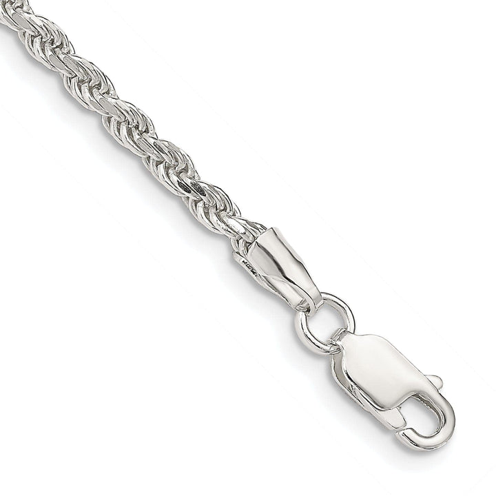 Lovely Rita's Bracelets Silver Polished D.C 2.75-mm Solid Rope Chain