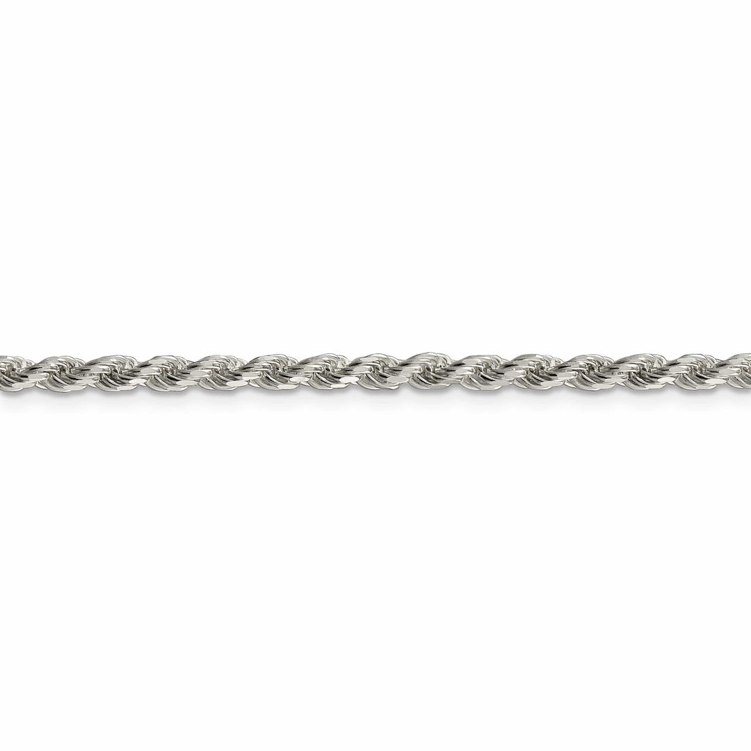 Lovely Rita's Bracelets Silver Polished D.C 3.00-mm Solid Rope Chain