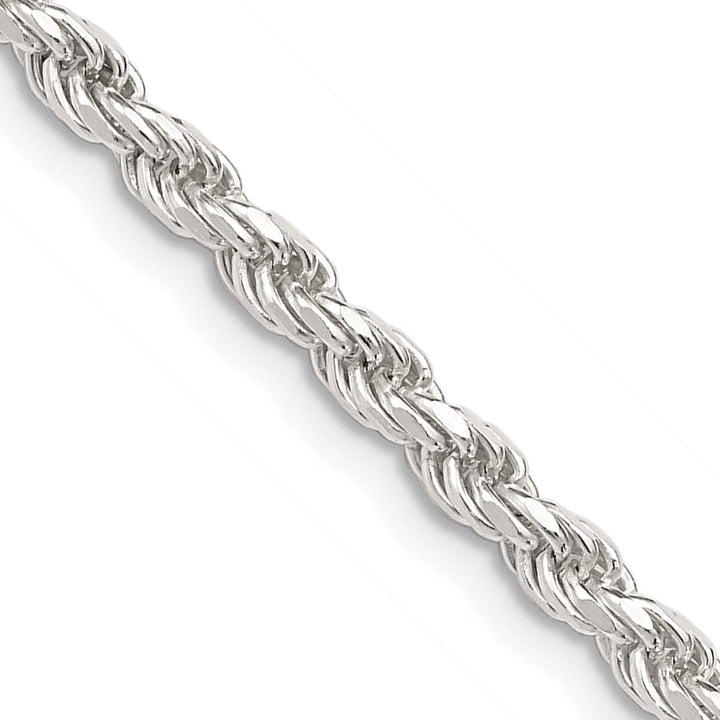 Lovely Rita's Bracelets Silver Polished D.C 3.00-mm Solid Rope Chain