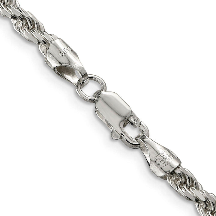 Lovely Rita's Bracelets Silver Polished D.C 3.50-mm Solid Rope Chain