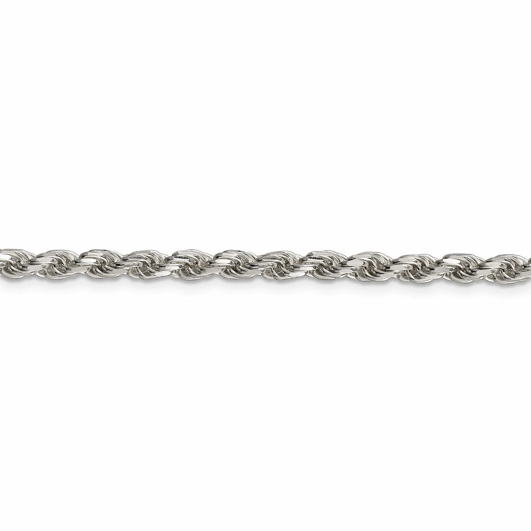 Lovely Rita's Bracelets Silver Polished D.C 3.50-mm Solid Rope Chain