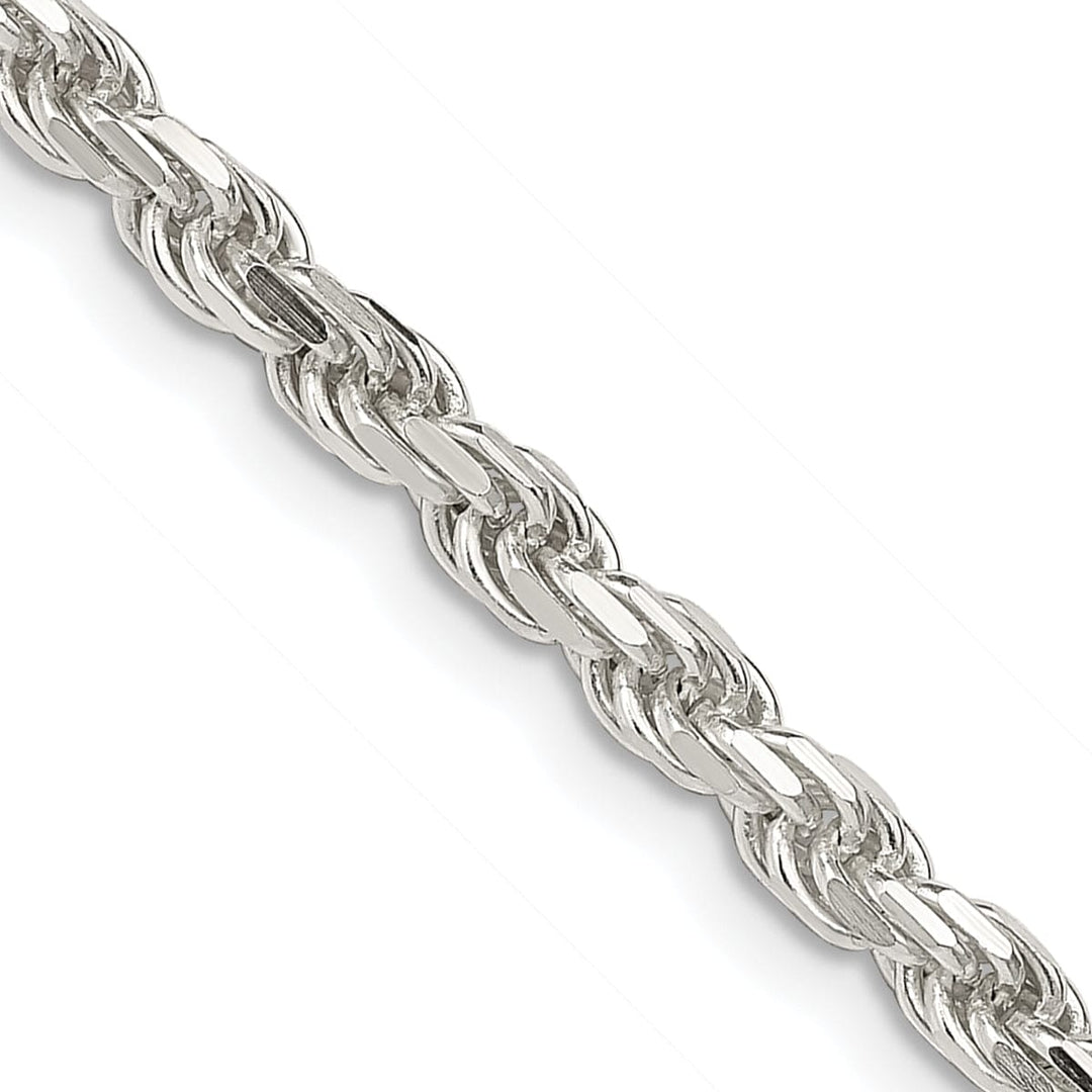Lovely Rita's Bracelets Silver Polished D.C 3.50-mm Solid Rope Chain