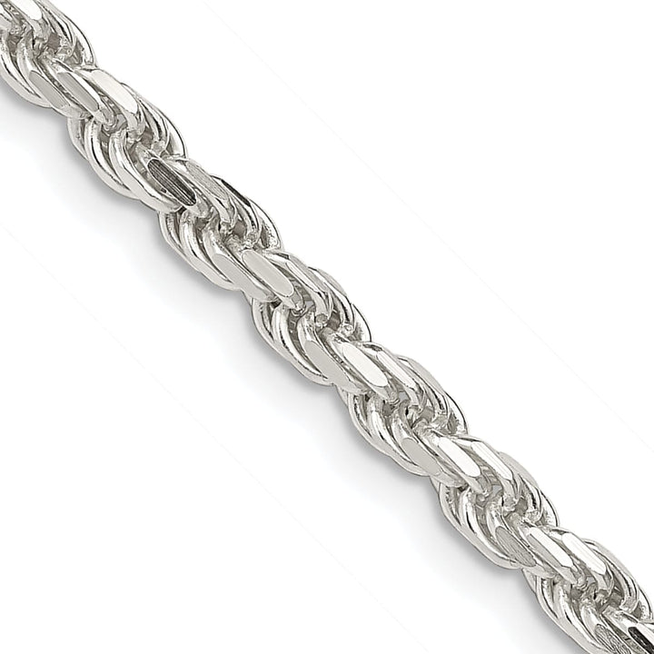 Lovely Rita's Bracelets Silver Polished D.C 3.50-mm Solid Rope Chain