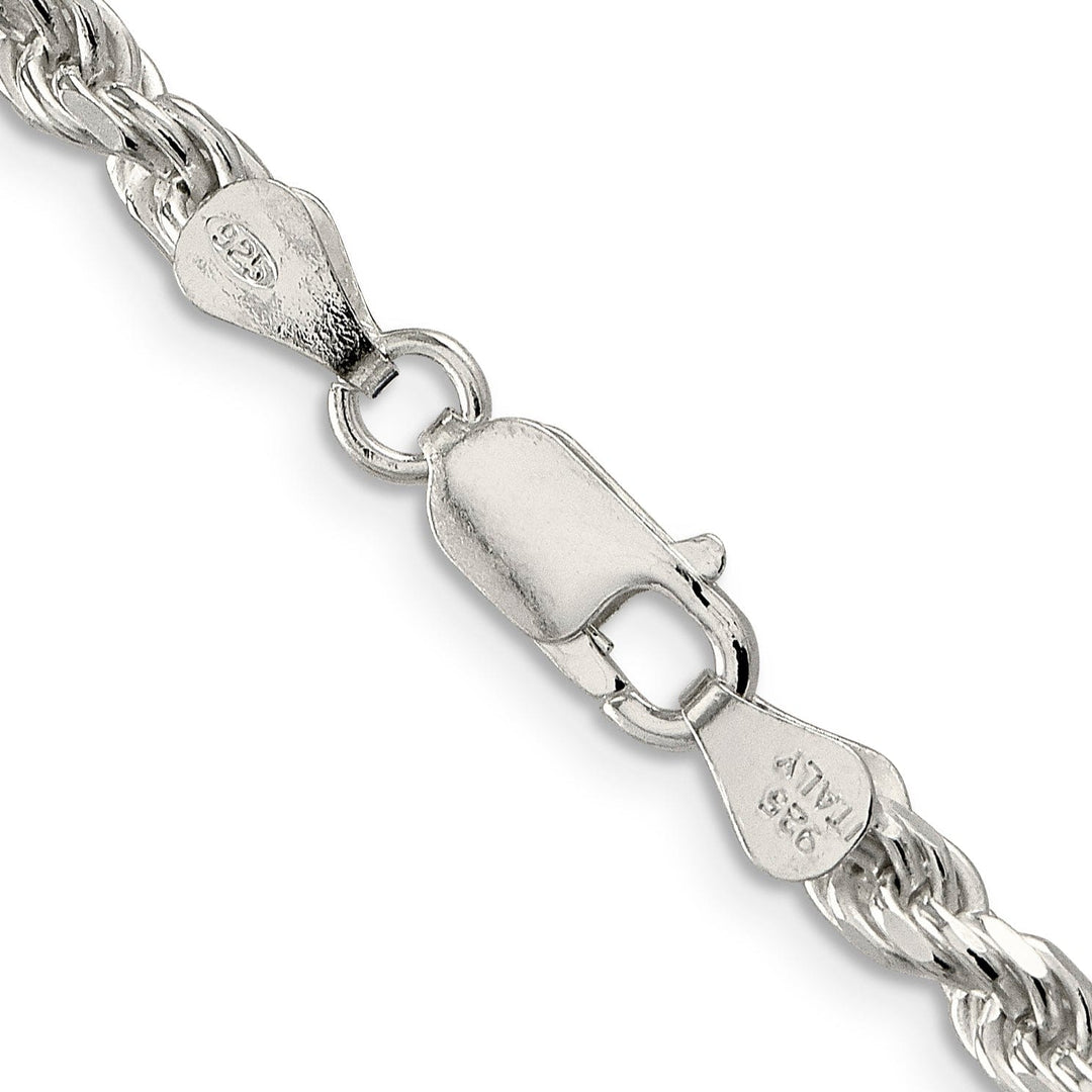 Lovely Rita's Bracelets Silver Polished D.C 4.25-mm Solid Rope Chain