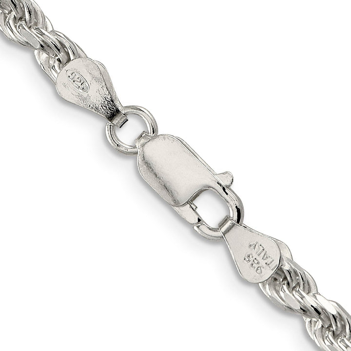 Lovely Rita's Bracelets Silver Polished D.C 4.25-mm Solid Rope Chain