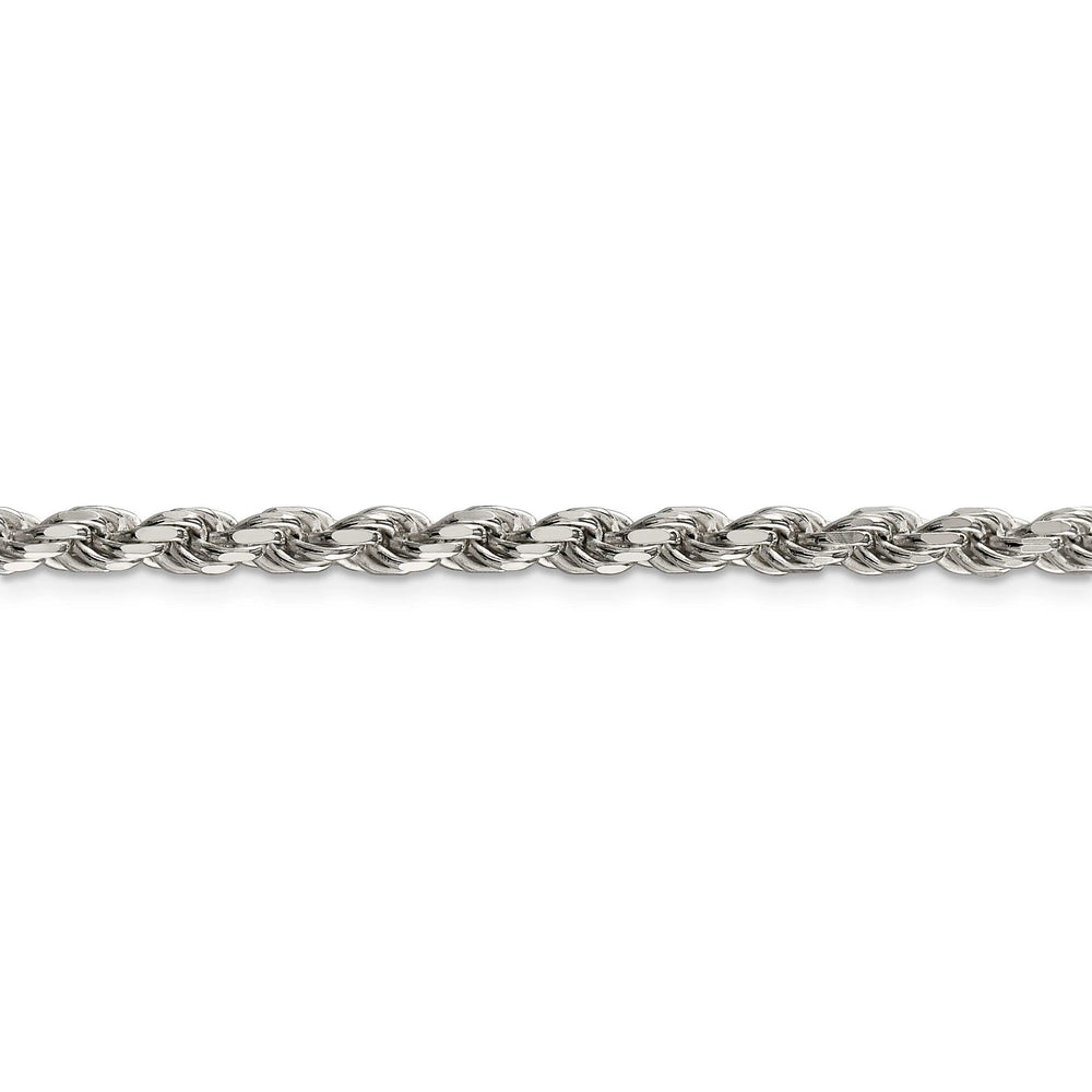 Lovely Rita's Bracelets Silver Polished D.C 4.25-mm Solid Rope Chain