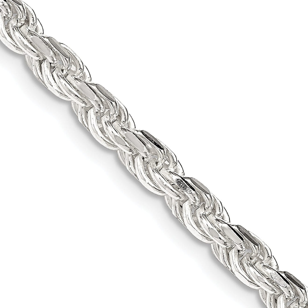 Lovely Rita's Bracelets Silver Polished D.C 4.25-mm Solid Rope Chain