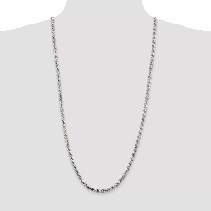 Lovely Rita's Bracelets Silver Polished D.C 4.75-mm Solid Rope Chain