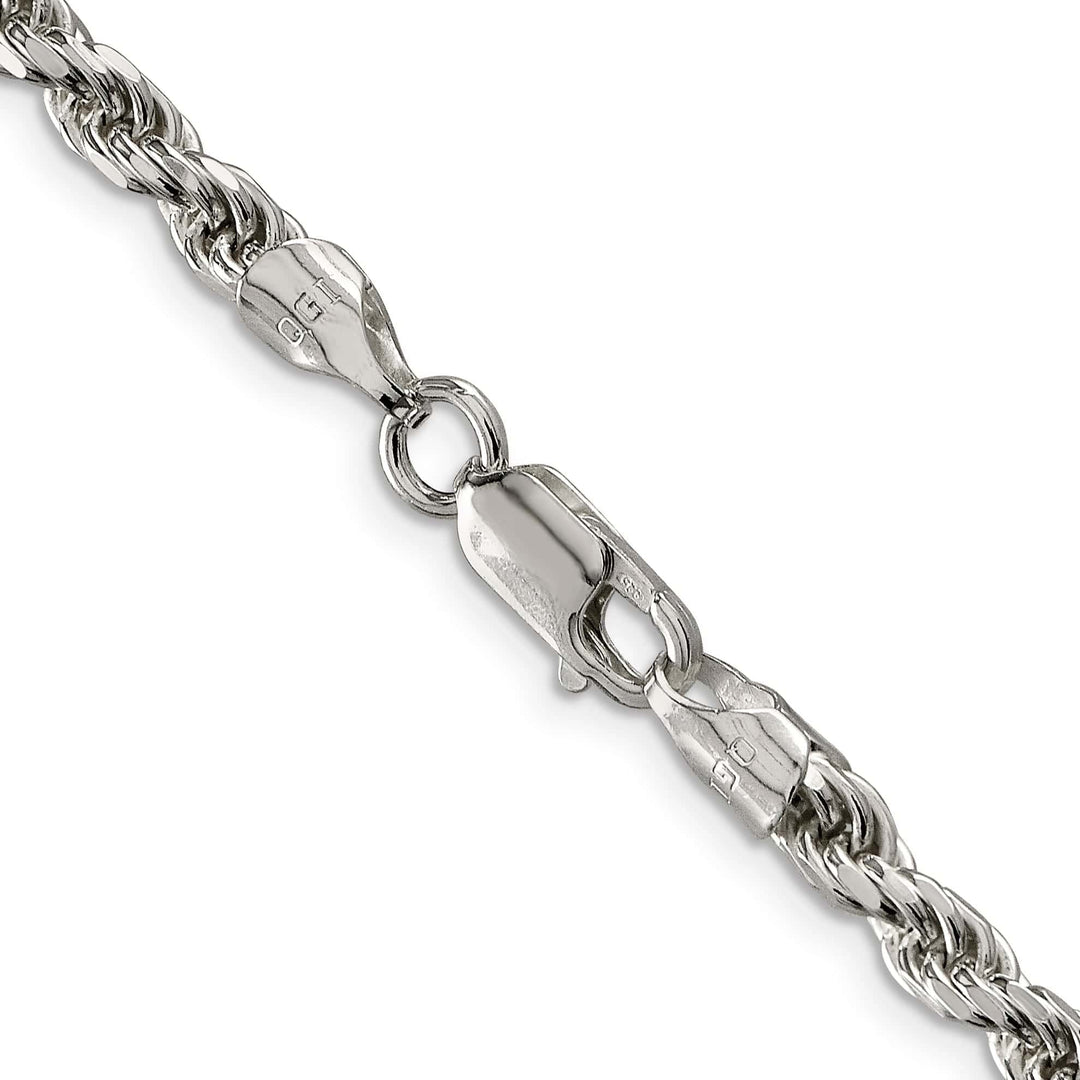 Lovely Rita's Bracelets Silver Polished D.C 4.75-mm Solid Rope Chain