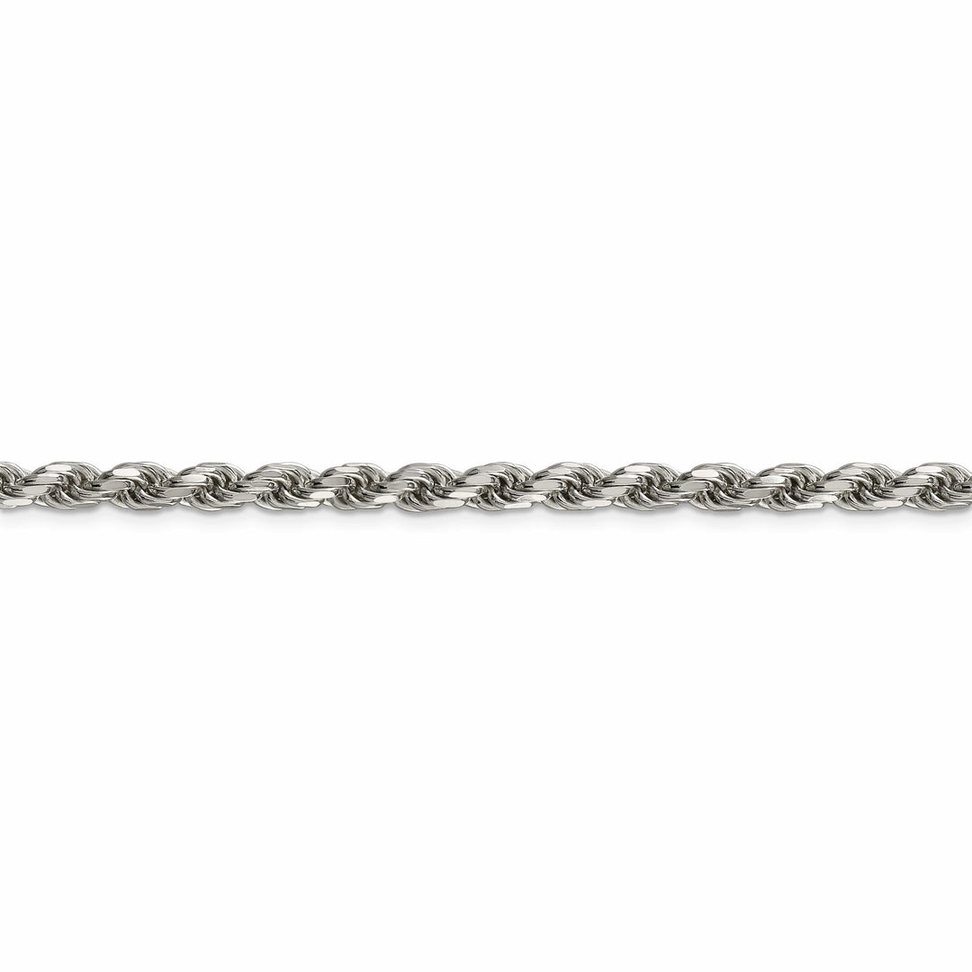 Lovely Rita's Bracelets Silver Polished D.C 4.75-mm Solid Rope Chain
