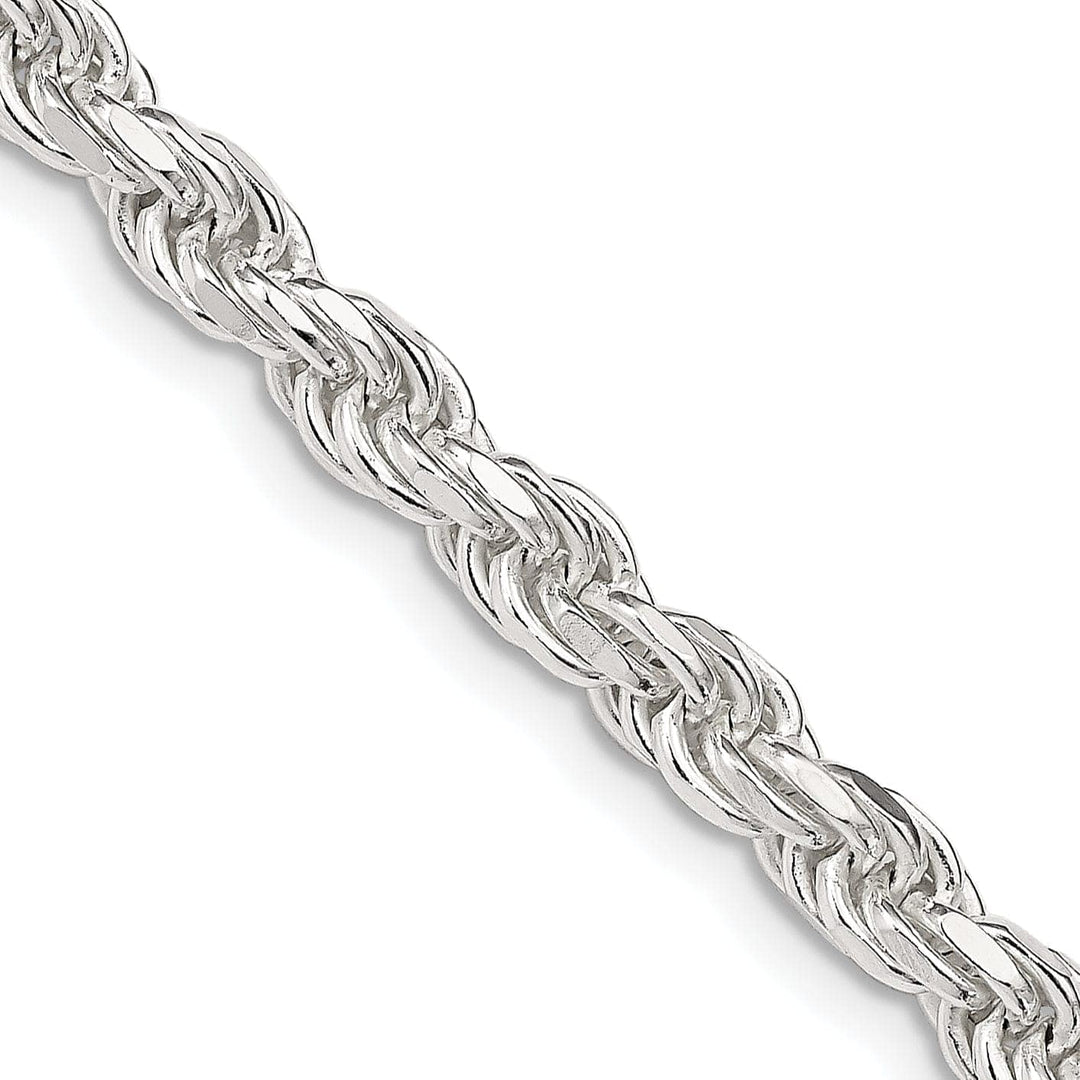 Lovely Rita's Bracelets Silver Polished D.C 4.75-mm Solid Rope Chain
