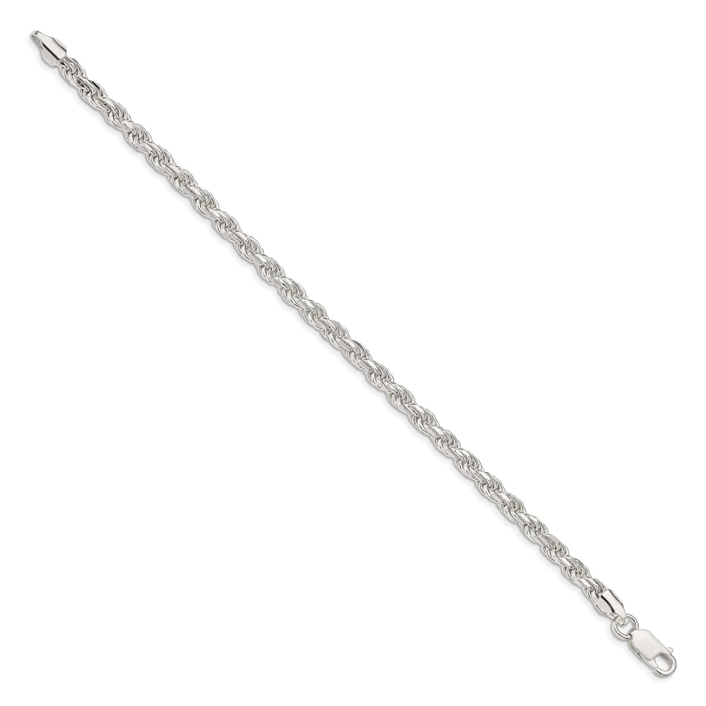 Lovely Rita's Bracelets Silver Polished D.C 4.75-mm Solid Rope Chain