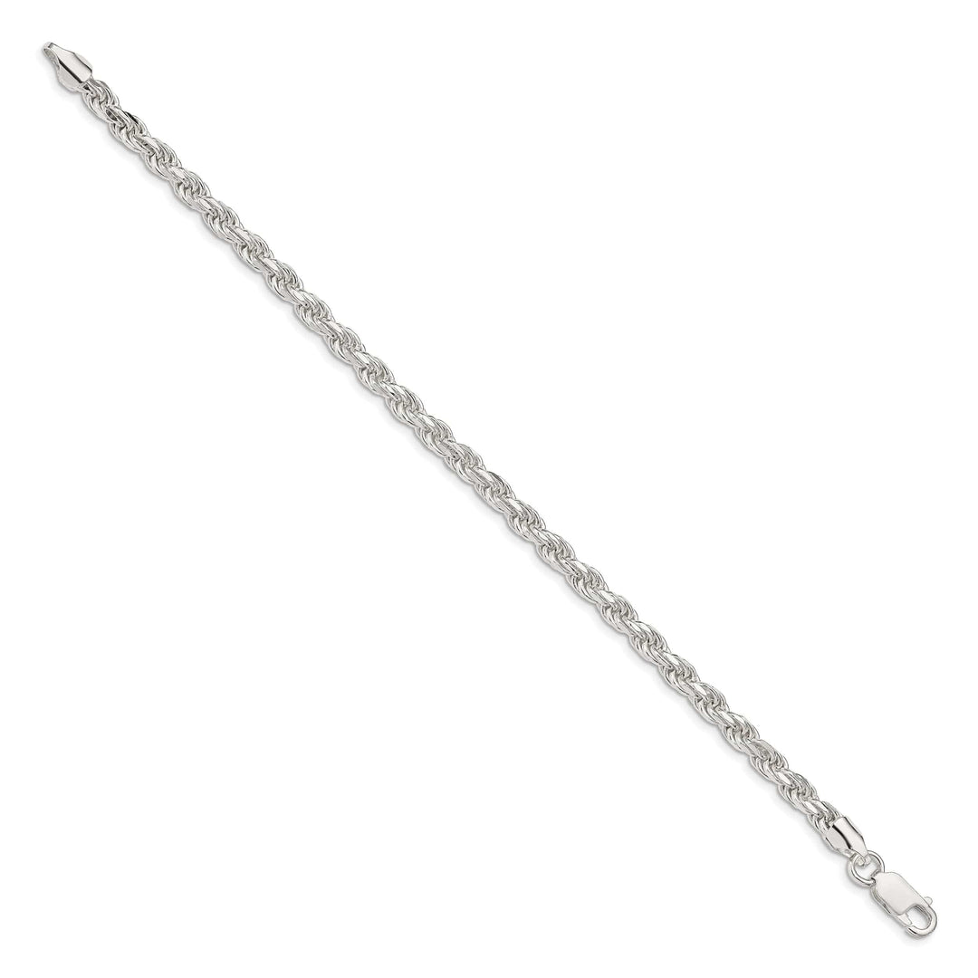 Lovely Rita's Bracelets Silver Polished D.C 4.75-mm Solid Rope Chain