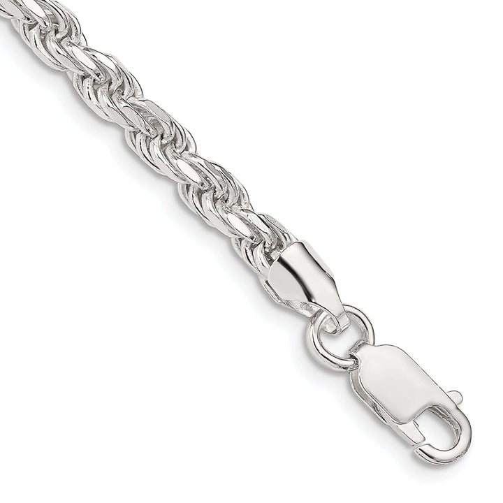 Lovely Rita's Bracelets Silver Polished D.C 4.75-mm Solid Rope Chain