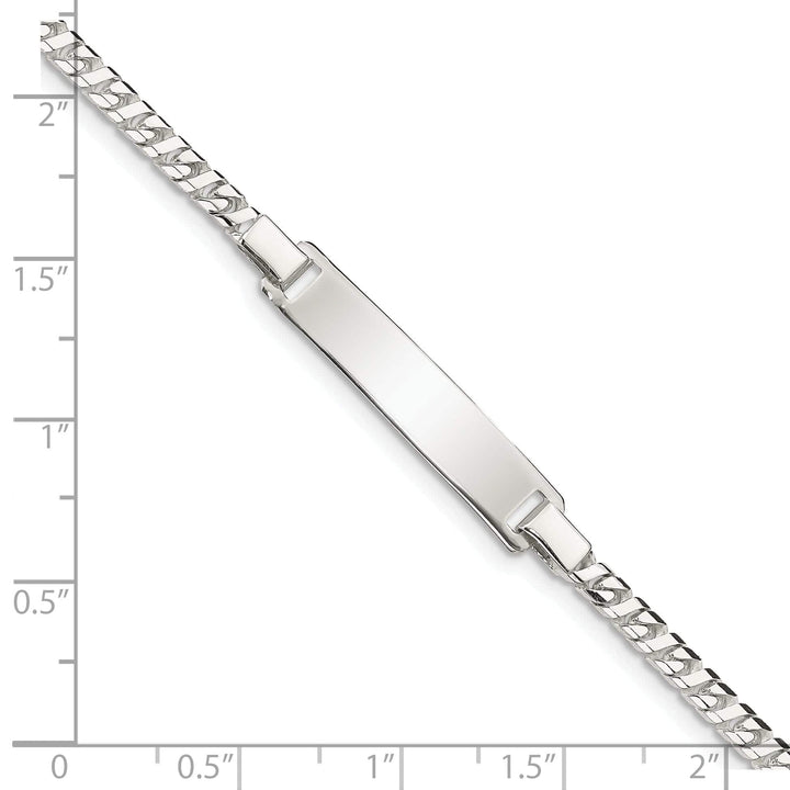 Lovely Rita's Bracelets Silver Polished Engravable Baby ID Bracelet