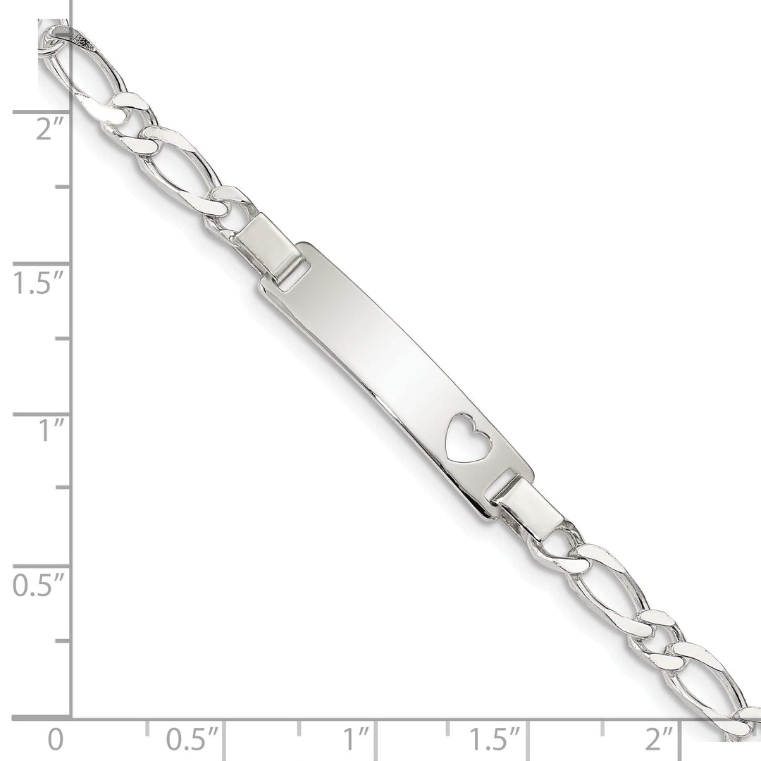 Lovely Rita's Bracelets Silver Polished Engravable Baby ID Bracelet