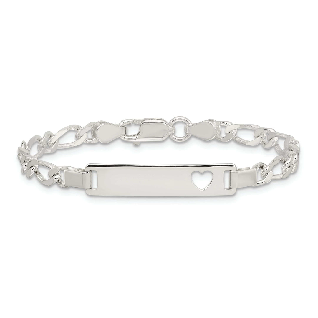 Lovely Rita's Bracelets Silver Polished Engravable Baby ID Bracelet