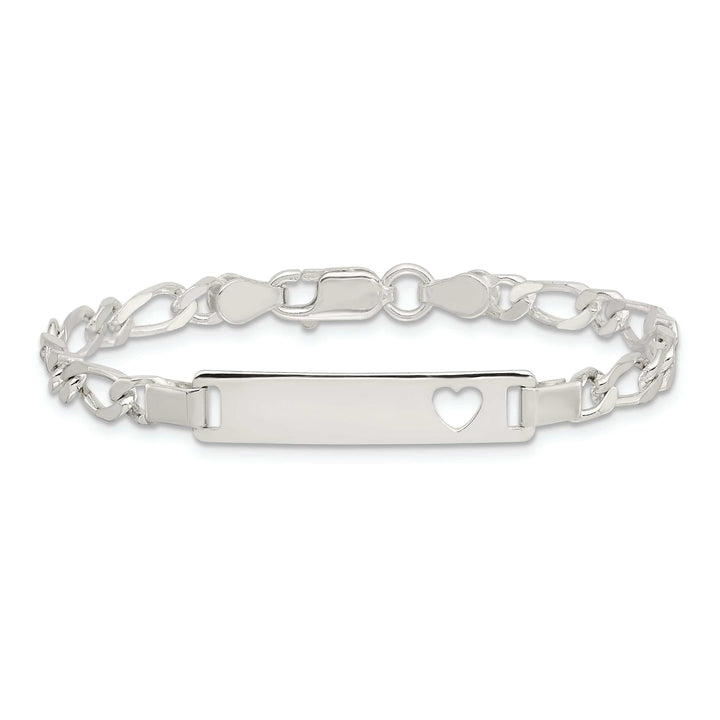 Lovely Rita's Bracelets Silver Polished Engravable Baby ID Bracelet