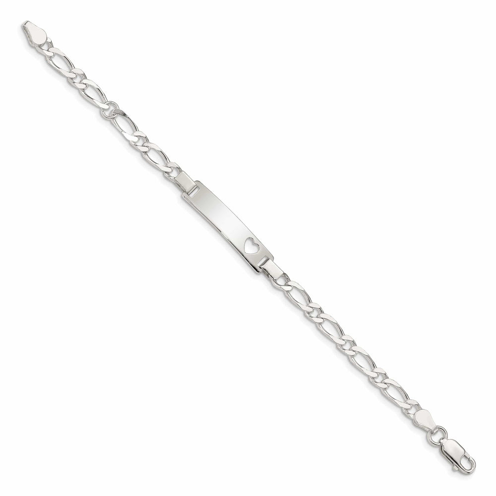 Lovely Rita's Bracelets Silver Polished Engravable Baby ID Bracelet