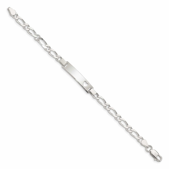 Lovely Rita's Bracelets Silver Polished Engravable Baby ID Bracelet