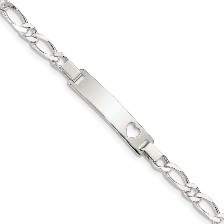 Lovely Rita's Bracelets Silver Polished Engravable Baby ID Bracelet