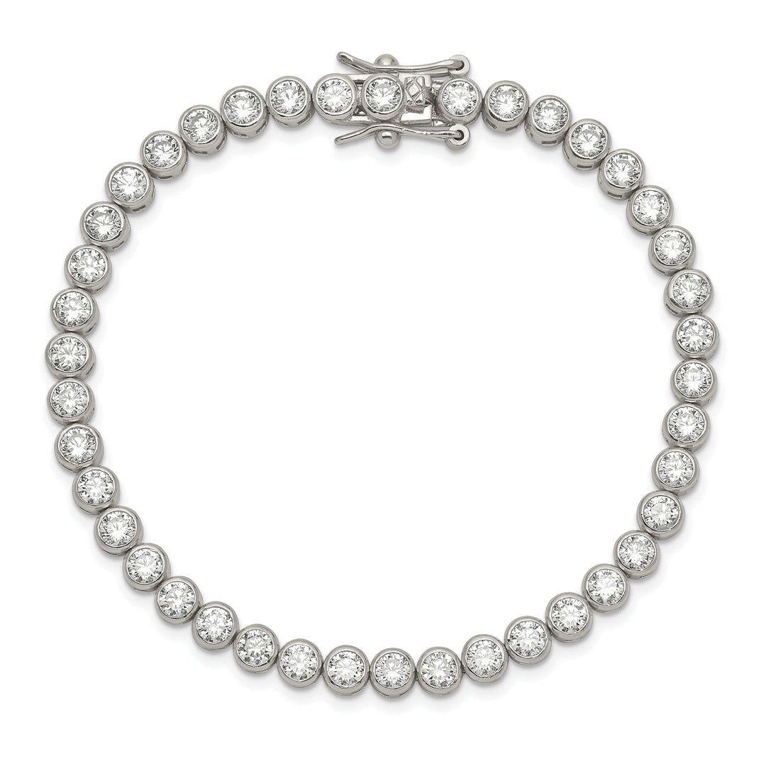 Lovely Rita's Bracelets Silver Polished Finish Cubic Zirconia Bracelet