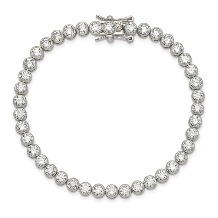 Lovely Rita's Bracelets Silver Polished Finish Cubic Zirconia Bracelet