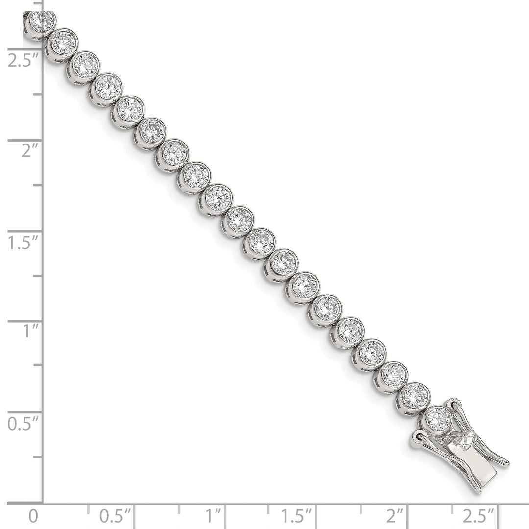 Lovely Rita's Bracelets Silver Polished Finish Cubic Zirconia Bracelet