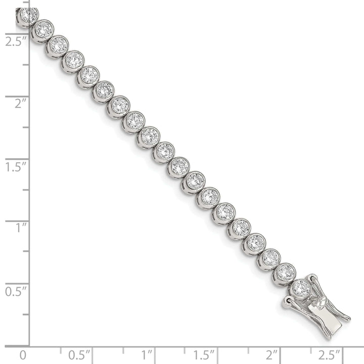 Lovely Rita's Bracelets Silver Polished Finish Cubic Zirconia Bracelet