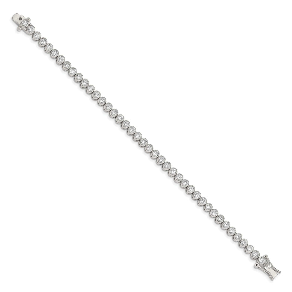 Lovely Rita's Bracelets Silver Polished Finish Cubic Zirconia Bracelet