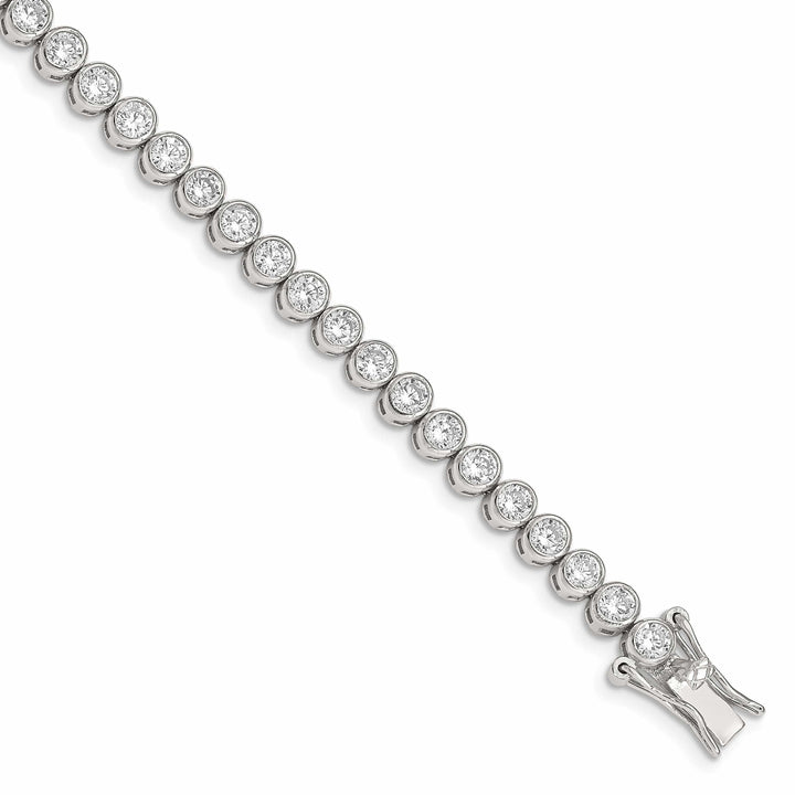Lovely Rita's Bracelets Silver Polished Finish Cubic Zirconia Bracelet