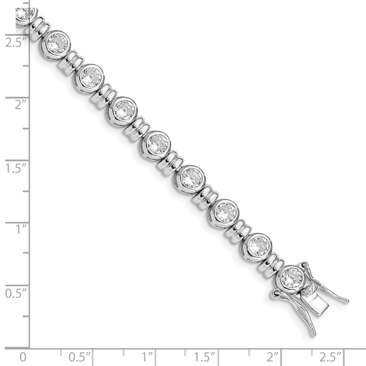 Lovely Rita's Bracelets Silver Polished Finish Cubic Zirconia Bracelet